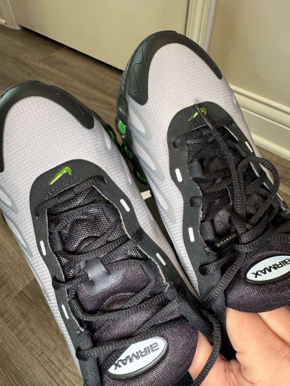 Nike Air Max DN8 Black Volt Smoke Grey Athletic Sneakers - Picture 12 of 16